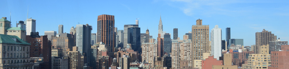 The skyline of manhattan in new york city